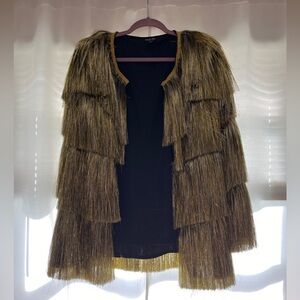 Nasty Gal Tiered Fringe Jacket